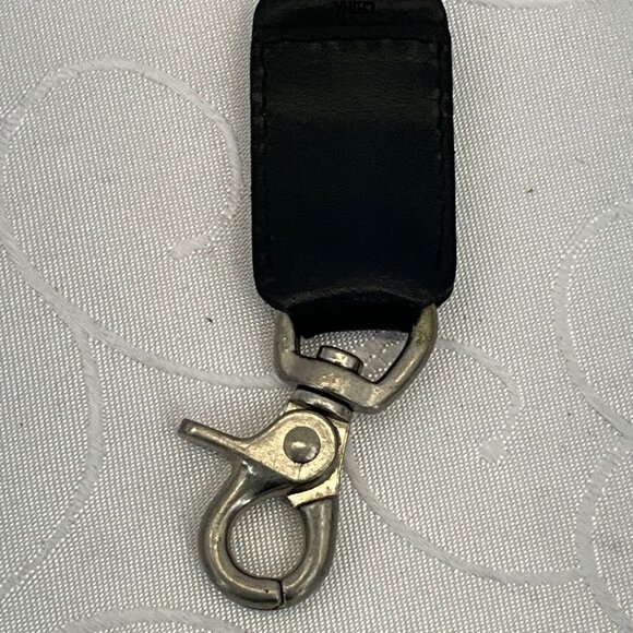 Brooks Brothers 346 Leather & Metal Key Fob With Box - Picture 5 of 6